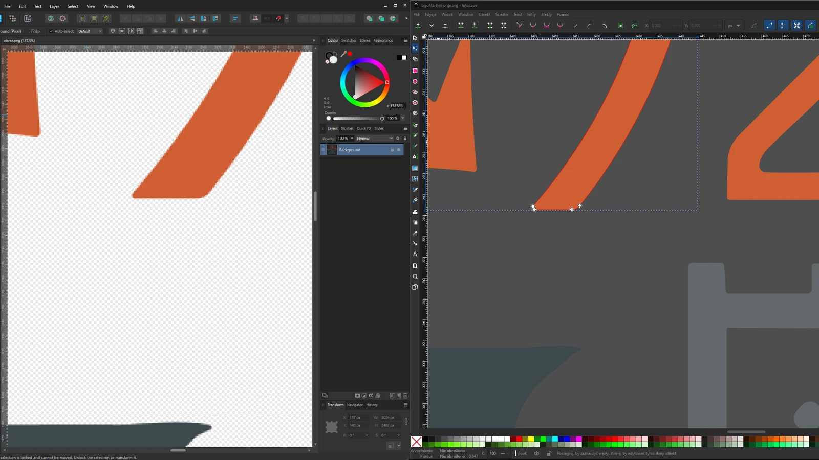 Praktische vergelijking van raster- en vectorwerk in grafische software